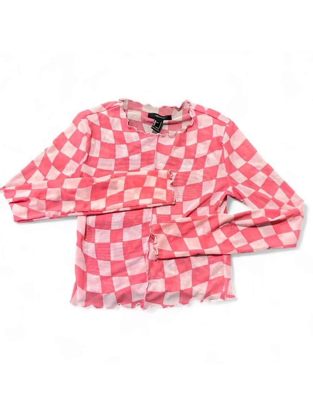 Forever 21 Women's Pink and Multi Shirt